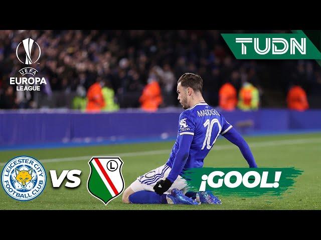 ¡GOLAZO! James Maddison ANOTA | Leicester 2-0 Legia | Europa League 21/22 - J5 |TUDN