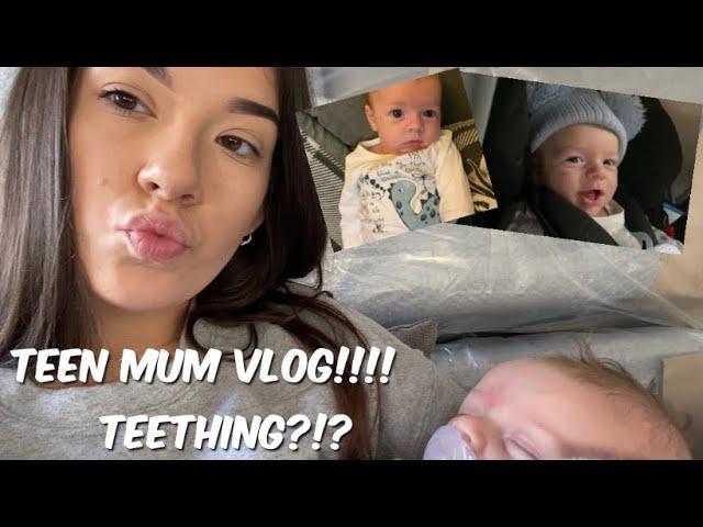 Teen Mum Day In The Life | Teething ?!? | Becky Louise