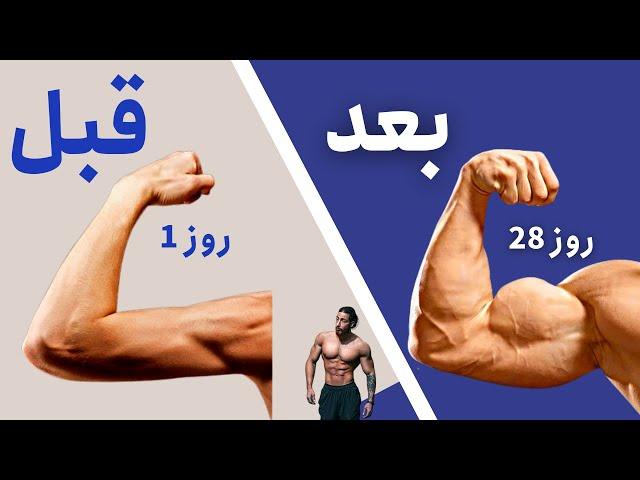 بازو های حجیم بسازید تو 8 دقیقه بدون ابزار | Build Big ARMS in 8 Minutes | بدنسازی