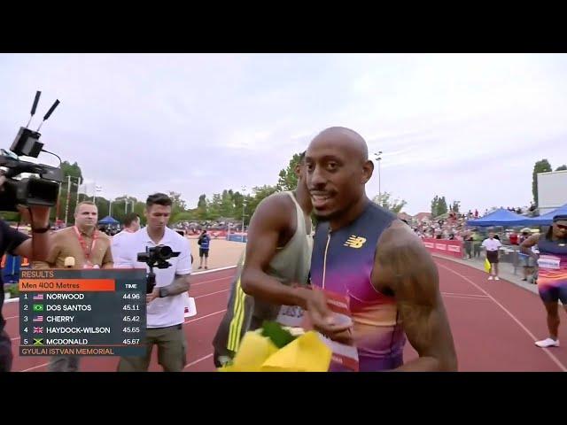 USA's Vernon Norwood Defeats Alison Dos Santos In 400m Continental Tour