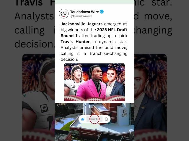 Why Jacksonville Jaguars are biggest winners of 2025 NFL Draft Round 1  #NFL #Shorts