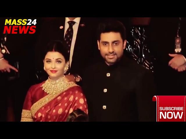 Abhishek Bachchan, Shweta Bachchan, Aishwarya Rai  comes on Isha Ambanis Wedding Reception