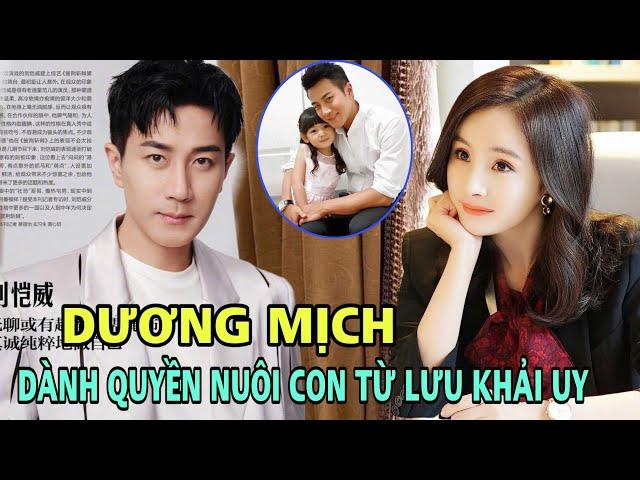 TIN VUI 10/12: Chính Thức quyền nuôi con "Tiểu Gạo Nếp" thuộc về Dương Mịch Nếu Lưu Khải Uy Tái hôn