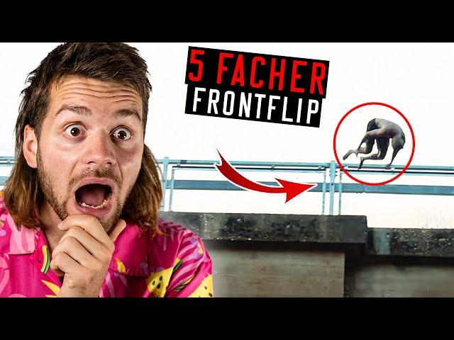 FÜNF-FACHER FRONTFLIP von einer BRÜCKE! Ryan Bean ist gestört!!! | Jan Schlappen reagiert