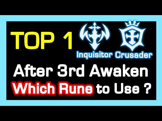 TOP 1 Inquisitor & Crusader which Rune to Use ? (after 3rd Awaken) / STG Rank Review / DragonNest KR