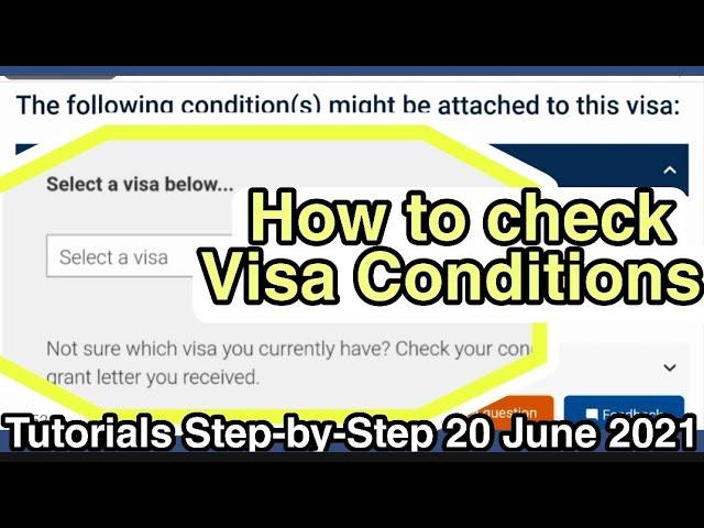 List of conditions for an Australian Visas might be attached to your Visa