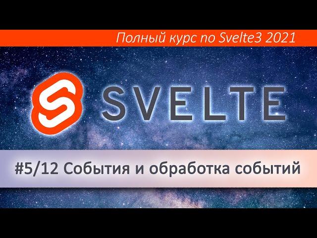 Как работать с событиями в Svelte?