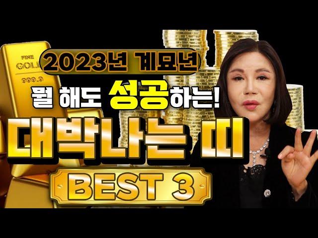 2023년 계묘년 뭘 해도 무조건 성공하는 대박 띠 BEST3! 장담 합니다 무조건 성공 합니다! 