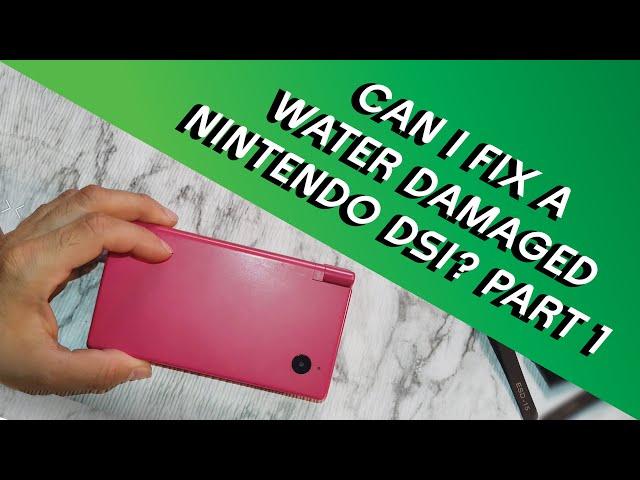 Attempting to fix a water damaged Nintendo DSI  - Part 1