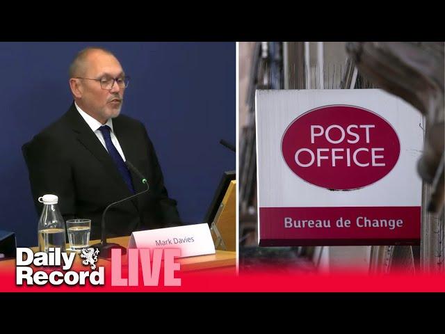 Live: Post Office Inquiry questions Mark Callister-Davies, former group communications and corporate