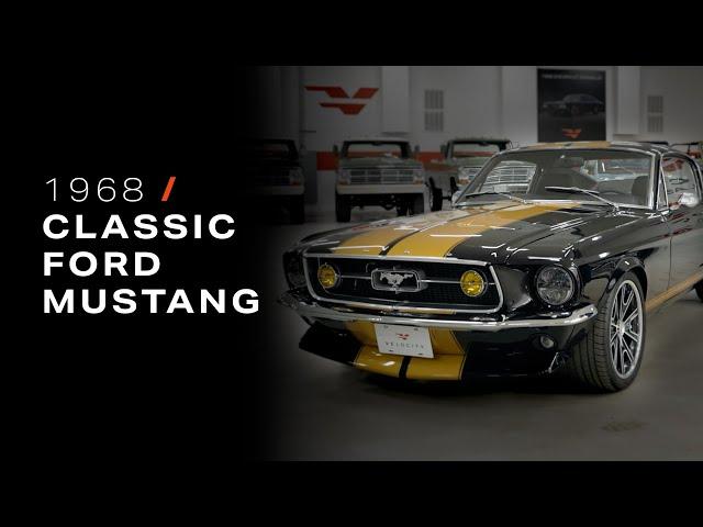 Classic Ford Mustang | Velocity Street Series 1968 Ford Mustang Fastback in Black & Gold No.03568