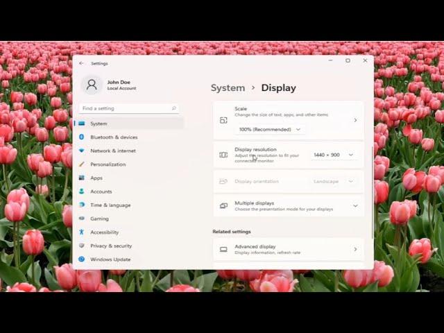 Change Display Resolution Windows 11 [Tutorial]