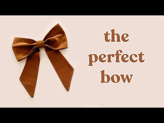 How to Sew a Bow  FREE PATTERN! (Easy & Beginner-Friendly Sewing Projects) | DIY Fabric Bow