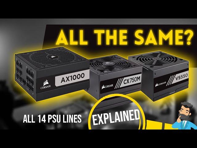 The Differences Between All of Corsair's PSU Lines