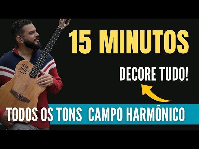 Domine campo harmônico estudado 15 min por dia - todos os tons !