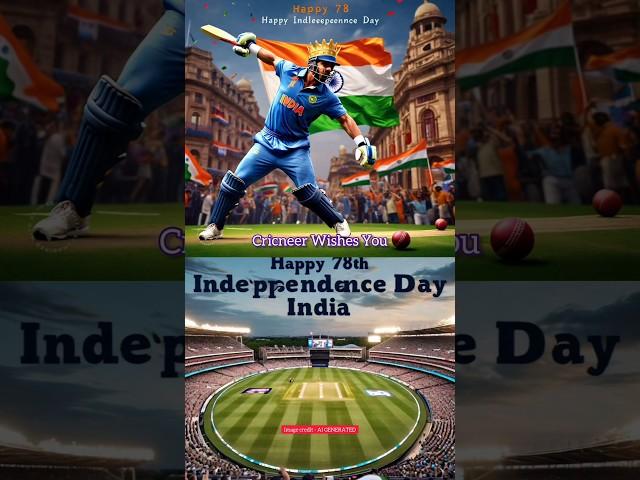 Happy 78th Independence Day , स्वतंत्रता दिवस की शुभकामनाएँ भारत #India #indipendenceday #cricneer