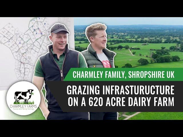 Grazing Infrastructure on a 620 Acre Dairy Farm, Charmley Family, Shropshire UK