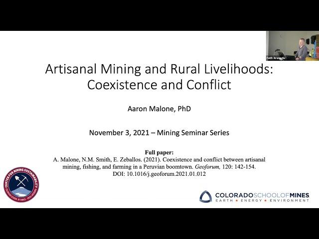 Artisanal Mining and Rural Livelihoods: Coexistence and Conflict