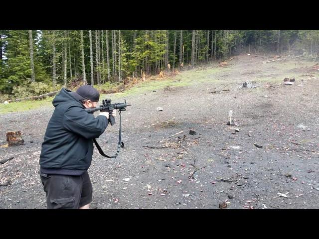 Some AR-15 3 round burst fun going CRAZY!