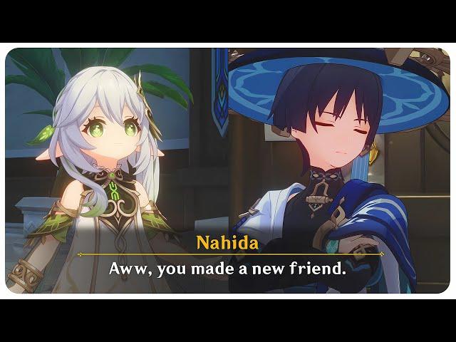 Nahida Teases Wanderer (Bonus Cutscene) Summertide Scales and Tales | Genshin Impact 4.8