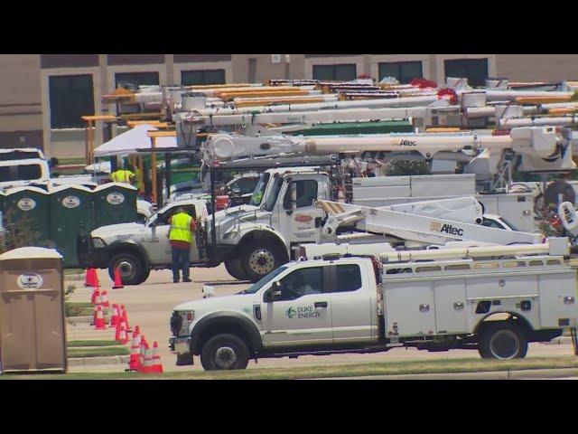 KHOU 11 Investigates: CenterPoint power repair trucks spotted sitting in parking lots