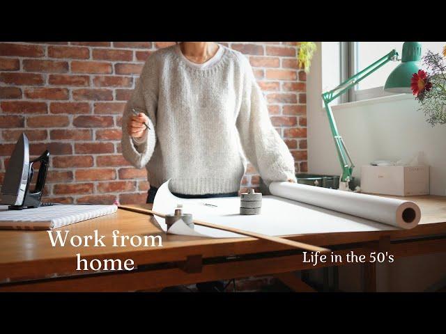 58-year-old daily life working at home / winter 1LDK rental living alone