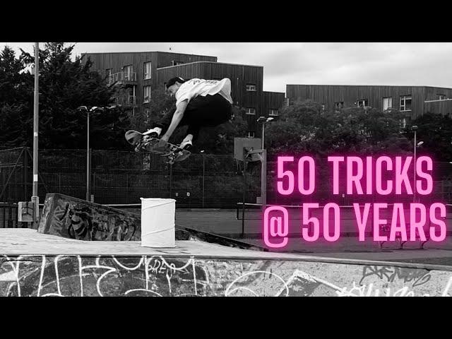 Paul from Slough 50 Tricks @ 50 years #skateboarding