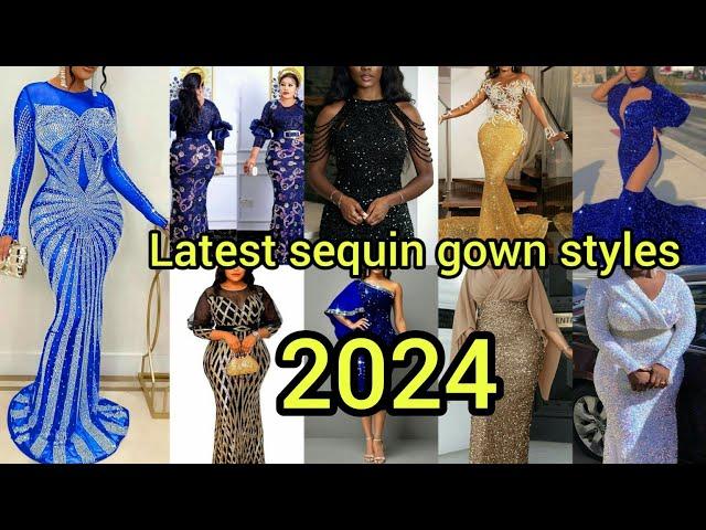 Latest sequin dress designs for elegant ladies| Sequence evening dresses | Sequins prom dresses