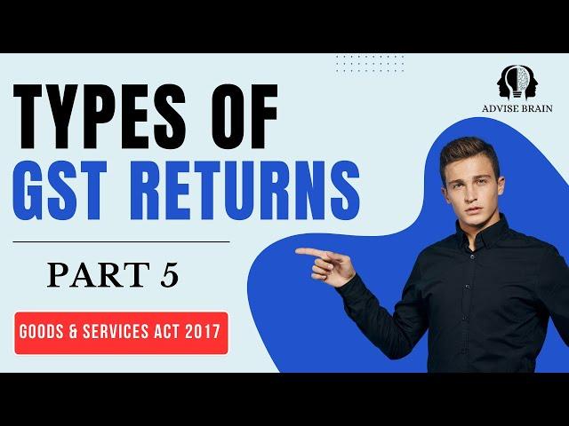 Types of GST Returns | Due Dates of GSTR 1, 3B ,9 | QRMP Scheme #gst #qrmp #gstr