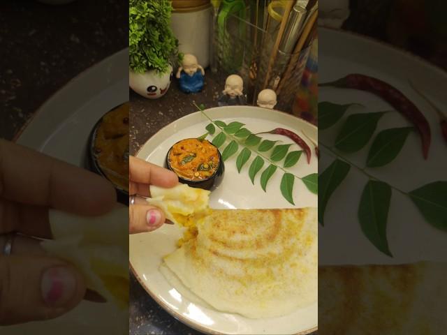 Dosa with Red Chutney #shorts #food #cooking #recipe #youtubeshorts #easyrecipe #foodie #dosa #idli