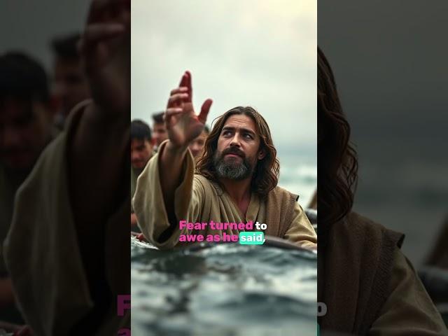 Dramatic Retelling | Jesus Walk On Water Bible Story #bible #biblestories #viralshort #shorts