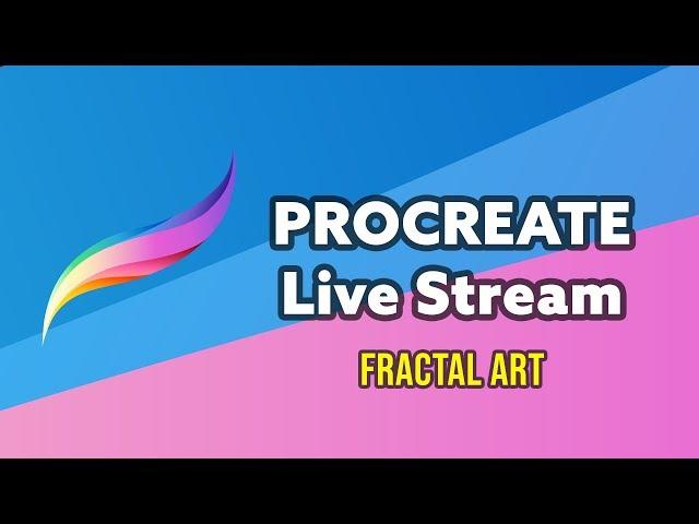 Procreate Live Stream on the iPad - Creating a Fractal Artwork using Chaotica and Procreate