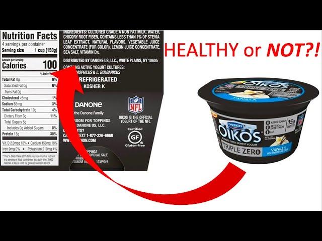 Is OIKOS TRIPLE ZERO yogurt HEALTHY?! **Up-dated 2022**