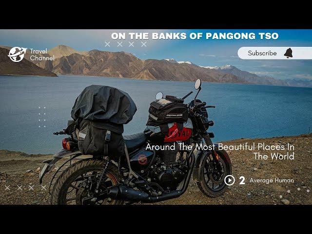 Royal Enfield Hunter 350 at Pangong Lake - Ep 16 - Ladakh Sep 2022