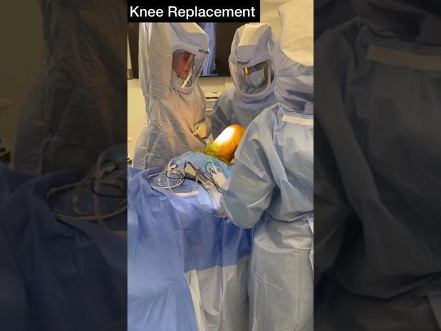 The start of an outpatient total knee replacement