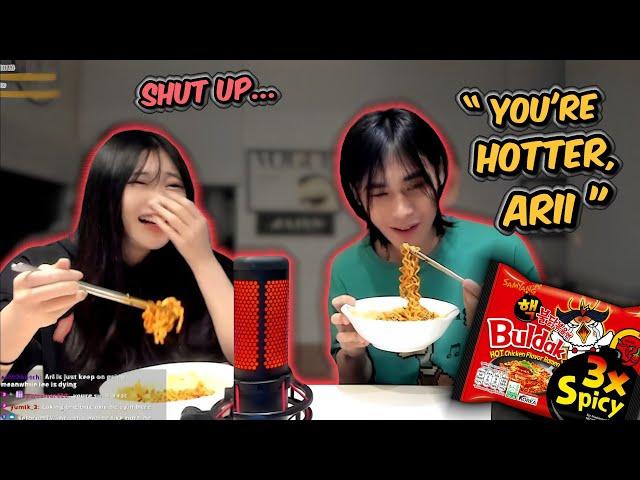 Spicy Noodles with Spicy Arii 