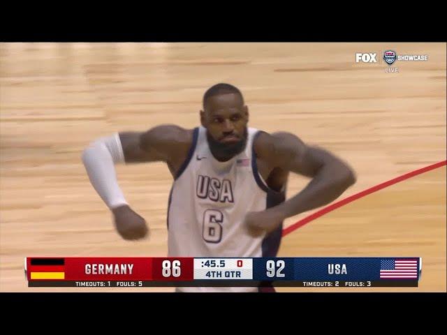 LEBRON ISN'T HUMAN! USA vs Germany Final Minutes ! 2024 Olympics