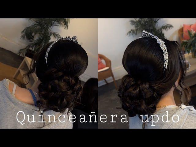 Peinado para quinceañera | quinceañera hairstyle