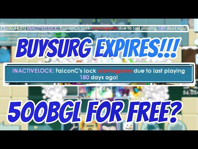 Growtopia | HOW TO GET 500 BGLS IN 1 HOUR (BUYSURG, GIN Spot Expires)