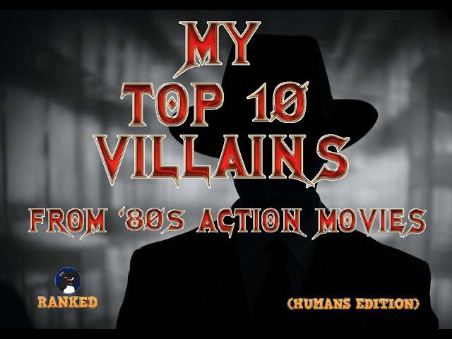 My Top 10 Villains from 80s Action Movies (ranked) #actionmovies #cinema #ranked #movies