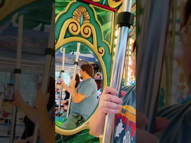 Carousel at sea!  #utopiaoftheseas #royalcaribbean #cruise #cruiseship #free #familyfriendly ￼