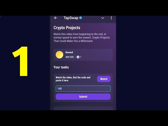 Crypto Projects | Tapswap Code