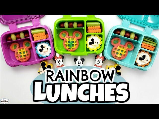 SCHOOL LUNCH IDEAS  Rainbow Waffle FAIL!