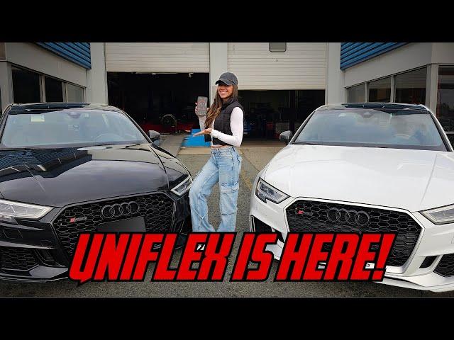 DYNO TESTING UNITRONIC FLEX FUEL RS3'S! STAGE 1 VS STAGE 2!!!