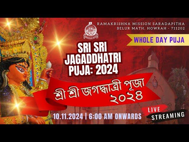 Jagaddhatri Puja 2024 | Whole Day Puja | RKM Saradapitha