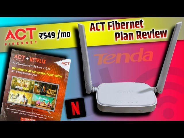 ACT Fibernet WiFi Plans 2024ACT Broadband Plans ReviewTenda N301 WiFi Router ReviewACT OTT