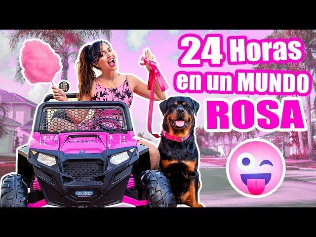 VIVIENDO EN UN MUNDO ROSA por 24 Horas! Reto Divertido Todo Rosado por Un Dia! - SandraCiresArt