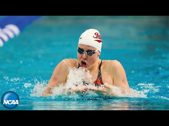 Lilly King sets American record, wins 4th straight 100y breaststroke at NCAA championships