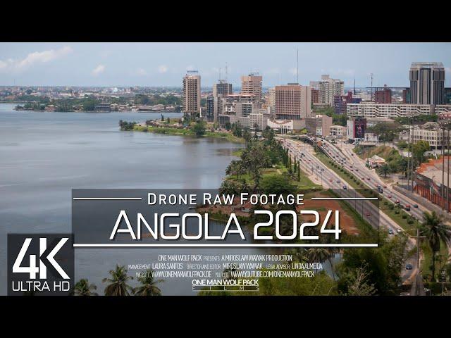 【4K】 Drone RAW Footage  This is ANGOLA 2024  Luanda  Capital City  UltraHD Stock Video