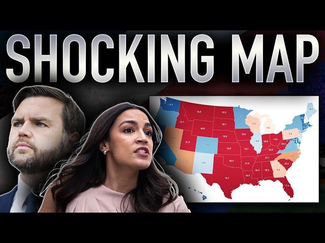 My SHOCKING 2028 Presidential Map | JD Vance V. AOC